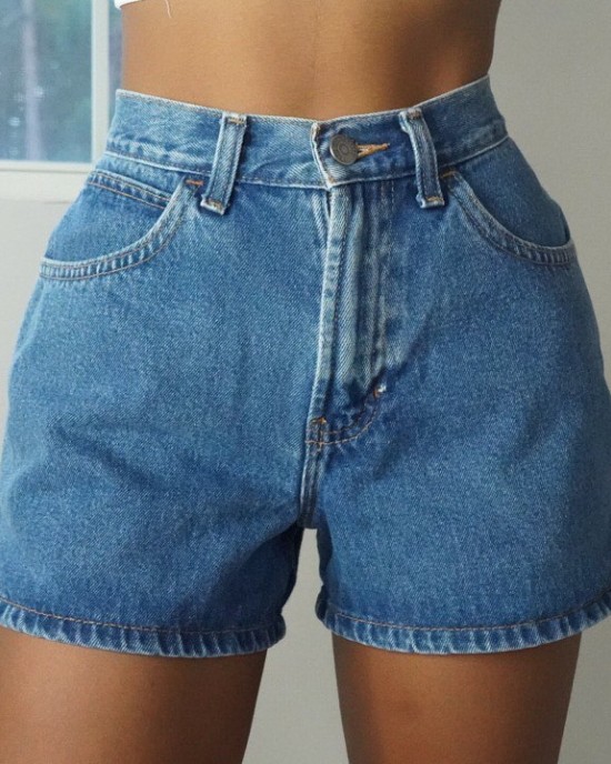 women's high waist denim shorts HF0305-02-03 women's high waist denim shorts HF0305-02-03