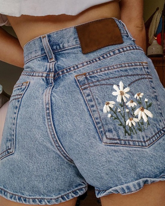 Tailored floral jeans HF2020-01-04 Tailored floral jeans HF2020-01-04