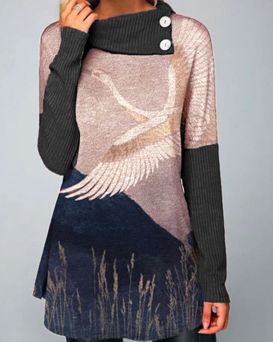 Leisure slim fit pattern wool knitted top HF3301-04-04 Leisure slim fit pattern wool knitted top HF3301-04-04